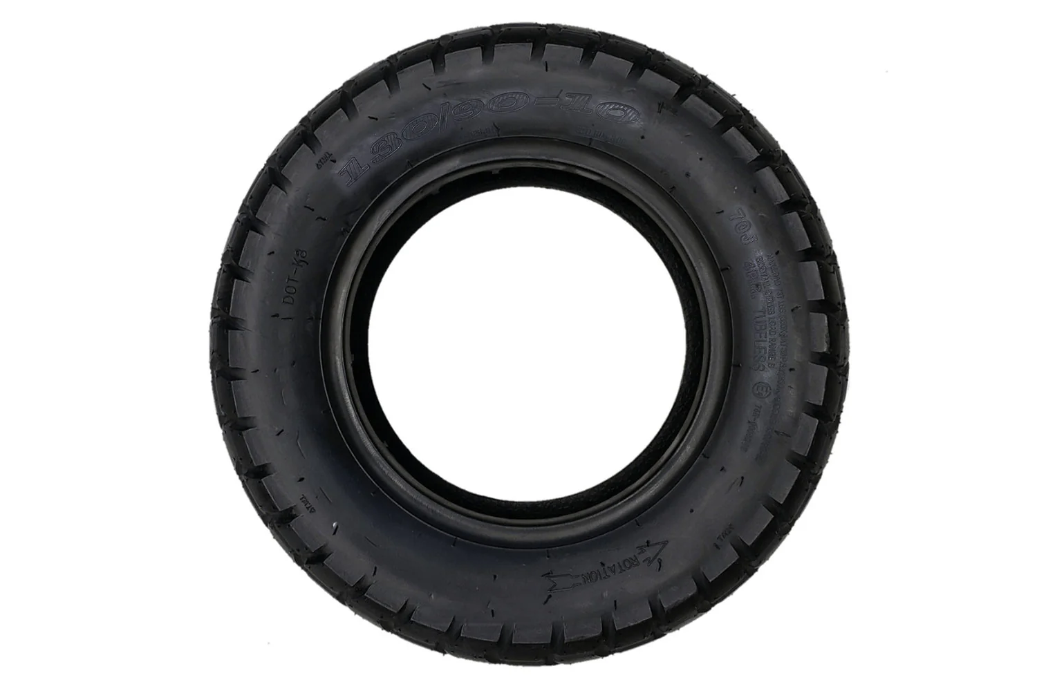 130/90-10 Knobby Tubeless Tire - Image 3