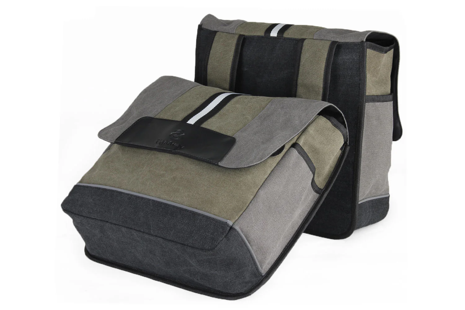 Canvas Bike Pannier Bag - Image 5