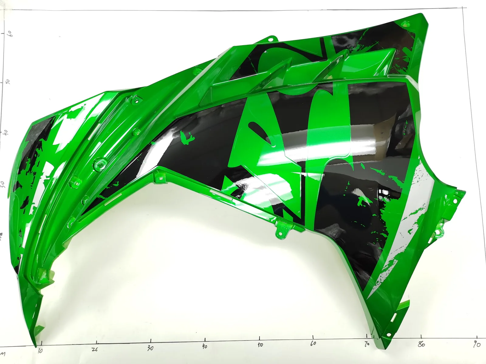 EMMO Zone GTS, Zone MAX Left Large coloured Battery Panel Green
