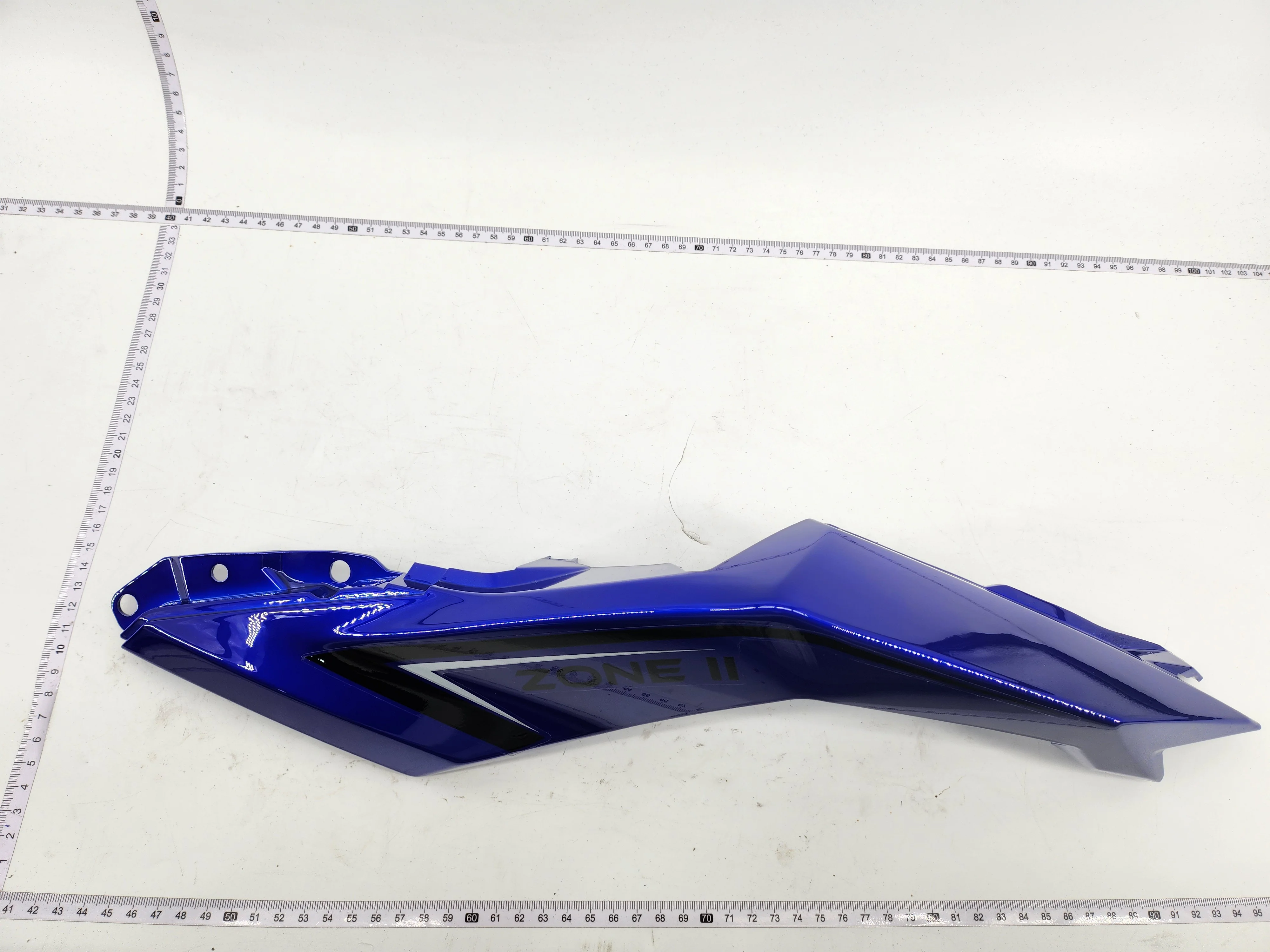 EMMO Zone II GTS, Zone II MAX Left rear guard plate blue
