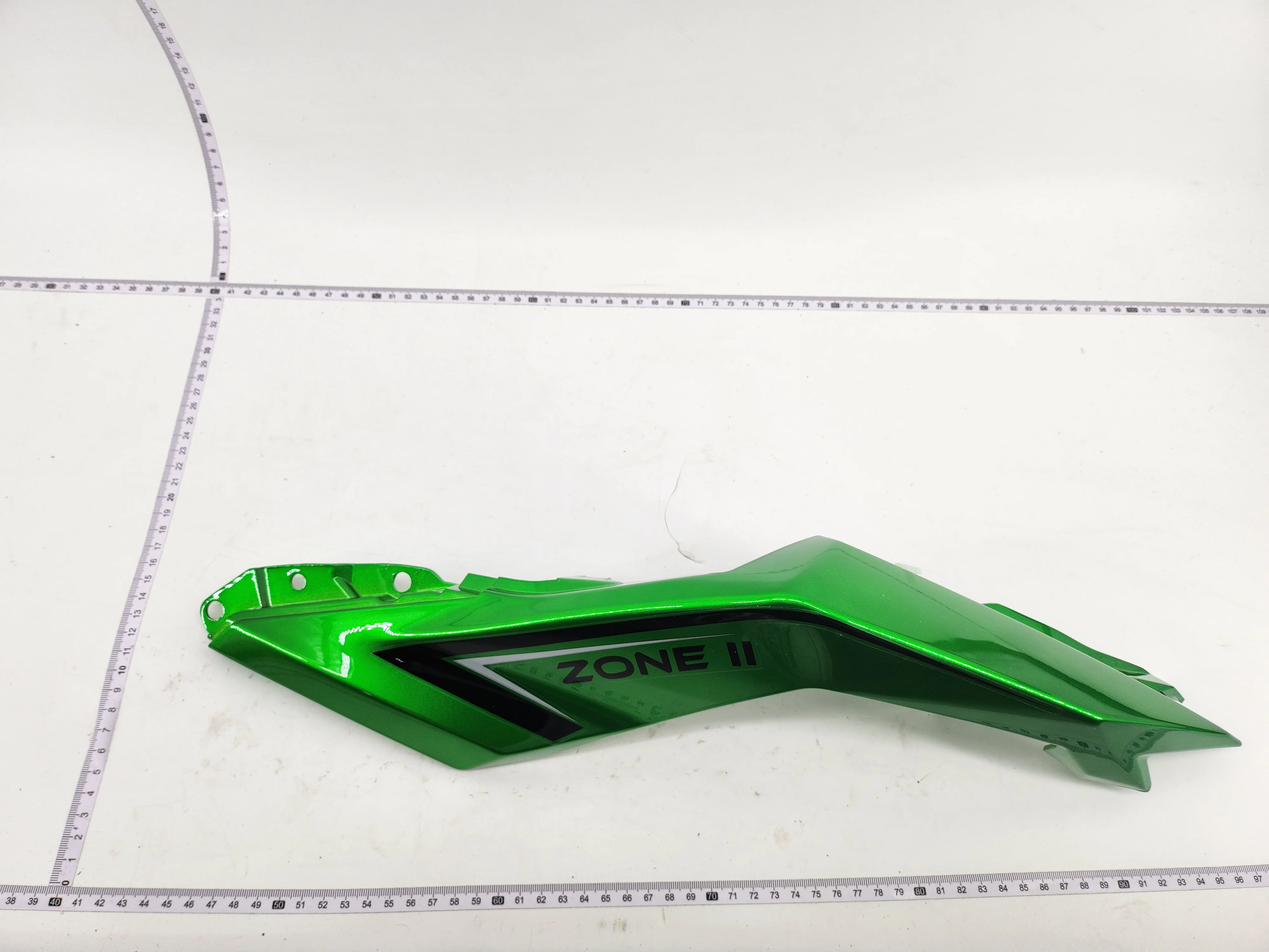 EMMO Zone II GTS, Zone II MAX Left rear guard plate green