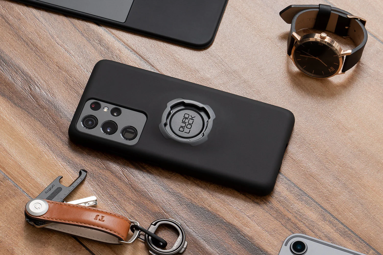 Quad Lock® Samsung Case + Bicycle Handlebar Mount Combo - Image 2