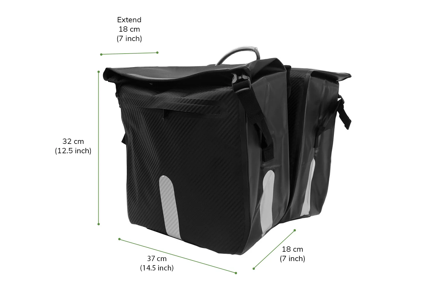 Waterproof Bike Double Pannier Bag - Image 2